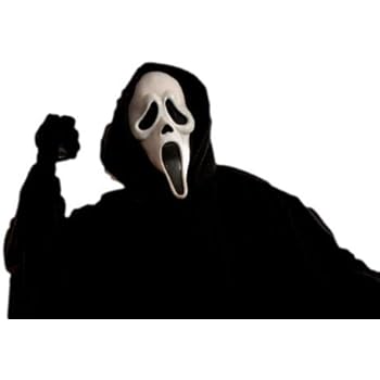 スクリーム コスチューム　フード付!!（オリジナルコスプレシリーズ）/恐怖のスクリームマスクとブラック マントのセット!!　パーティー♪　イベント♪　に！