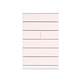 Alpha Takaba Co.,Ltd. カラフルチェストシリーズ ローズ 75cm幅6段 パステルピンク