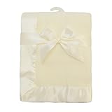 American Baby Company Fleece Blanket 30" X 40" with 2" Satin Trim by American Baby Company [並行輸入品]