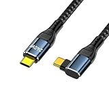 CYケーブル USB-C 240W タイプCオス-オスケーブル 左右アングルコネクタ 48V 5A USB2.0 480Mbps 100Wに対応 ノートパソコン/タブレット/スマートフォン用