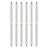 PATIKIL 12個 M4スタンドオフ M4 60+6mmスペーサースタンドオフ ステンレス製 ネジ付きスタンドオフキット 4mm ID 6mm ODメトリックメス・オススレッドアダプター 回路基板 PCB RCドローン マザーボード用