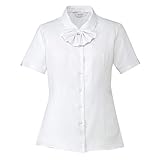 ENJOY ESB596 FINE KERSEY 半袖シャツブラウス ホワイト 15