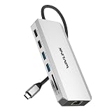 WAVLINK USB C ハブ トリプル モニター、12-in-1 ラップトップ ドック、マルチポート アダプター、4K HDMI、デュアル 4K DP、100W PD IN、5Gbps USB3.0、USB2.0、RJ45、SD/TF スロット