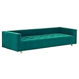 arne ベンチソファ ベンチ イス 背もたれ 肘掛け 片肘付き コーナーソファー Baggy DX-コの字 3×8 モケット ブルーグリーン