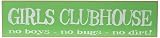 Chick Lingo 11606AW Girls' Clubhouse No Boys-No Bugs-No Dirt Decorative Sign [並行輸入品]