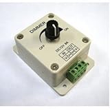 BestLED PWM Dimming Controller for LED Lights, Ribbon, Strip, 12 - 24 Volt (12V - 24V) 8 Amp, Electr