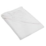 赤ちゃん・ベビー用 ひつじのデザイン フード付き バスタオル バスローブ (75cm x 75cm) (ホワイト)