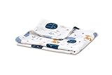 Muslin Swaddle Blankets for Baby Boys and GirlsEco-friendly Soft Bamboo and CottonFoxWhite/BlueSoft 