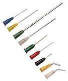 Weller KDS181P 1" Long Stainless Steel 18 Gauge Needle with Pink Luer Lock Hub, .038" I.D and .050" 