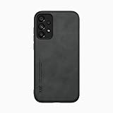 Kepuch Silklike ケース 対応 Samsung Galaxy A53 5G カバー ビルトインメタルプレート対応 Samsung Galaxy A53 5G - 黒
