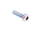 64チタン合金(TC4/GR5 Ti-6Al-4V) M6×20mm P=1.00 カッティングヘッド キャップボルト 六角穴付ボルト 焼チタン風 虹色 JA046