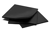 ゴムシート6x6インチ幅 1/4-inch Thick ブラック EVE-RSBLK6x6x14-Qtr-04-03
