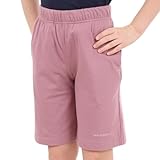 [ニューバランス] キッズ 短パン 吸水速乾 Linear logo ニットショーツ (ABS45064) RSE(ローズウッド)