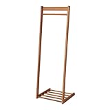 L字ハンガーラックW500　ZFC-0013 (ZFC-0013-BR　ブラウン)