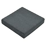 HAVARGO 座布団 厚め 高反発クッション 通気 お尻が痛くならない 椅子クッション ざぶとん 滑り止め デスクワーク用 幅41cm厚さ7.5cm (41X41, ダークグレー)