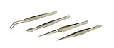 Hy-Ko KB340-BKT 4.75 in. Assorted Tweezers, Pack of 40