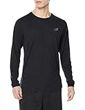 [ニューバランス] 長袖Tシャツ Q Speed ジャカードロングスリーブTシャツ(MT31282) メンズ BK(ブラック) S