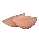 [Spacexpando] ブラパッド シリコン 胸パッド 盛れる レモン型 挿入パッド ブラジャー ブラパッド挿入 厚 ブラ シリコンパッド 水着 バストアップ 美胸 柔らかい 補正 ハーフカップ 肌色