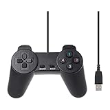 コントローラー 有線 PC ゲームパッド USB接続 遅延なし 高耐久ボタン 人間工学 簡単接続 軽量設計 for Windows/SwitchPC/MACコントローラーと互換性 有線USB ゲームパッド for snes ゲーム対応 (ブラック)