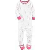 カーターズ Carter's/ 1ピースサンフィットコットンパジャマ ホワイト ロンパース長袖 24ヶ月【並行輸入】