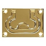 Whitecap Flush Pullリング – 真鍮 – 3 " x 2 "