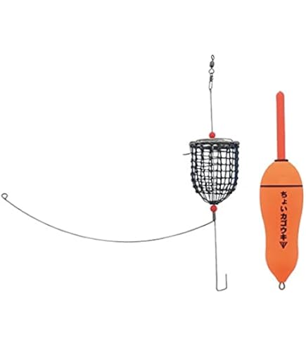 良さそうなウキ6こセットとカゴ！ Amazon | 釣研(TSURIKEN) ちょいカゴセット 6号セット | 釣研
