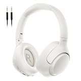 QCY H3 ヘッドホン ワイヤレスヘッドホン ノイズキャンセリング Bluetooth 5.3 ハイレゾ対応(AUX接続時) 43dBまでノイズ低減 有線 無線両用 最大60時間音楽再生 外音取り込み マイク内蔵 ハンズフリー通話 マルチポイント対応 快適装着 軽量 専用アプリ対応 ブルートゥース ヘッドホン ホワイト