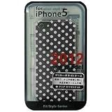 iPhone5　PCケース クリア ホワイトドット