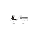 LIXIL メンテナンス部品 リビング建材用部品 SL(戸襖 和襖 和障子) 戸襖ドア スクエアC(和室側黒色)把手セット シャインニッケルplus[MZSZCC039] *製品色・形状等仕様変更にな