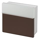 （マディソン）Madison 埋め込み型 郵便ポスト mail box スライドオープンポスト 前開き チョコレート