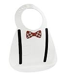 Make My Day Baby Bib Scholar, White/Red/Black by Make My Day