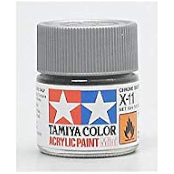 Amazon タミヤカラー アクリルミニ X 11 クロームシルバー 光沢 カラー塗料 通販