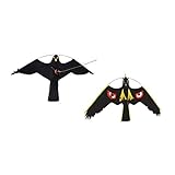 F Fityle 防鳥　カイト　農作物保護　 ホークカイト　かかし　バードスクアラー　　高品質　２個入り　現実的