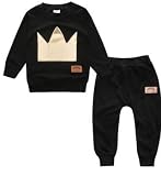件/セット秋に赤ちゃんのパーカー長袖O領綿プリント帝国クラウンの児童の服装ropa de bebeスーツ