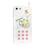 グルマンディーズ ポケットモンスター ポケピース iPhone SE (第3世代/第2世代) / 8 / 7 (4.7インチ) 対応 レトロガラケー風ケース ホワイト POKE-900A