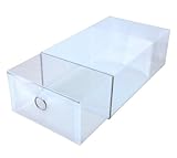 ユーザー シューズボックス引き出しタイプ レディースサイズ 9個入り クリア (吸湿・吸臭、シリカゲルシート付き) U-P311