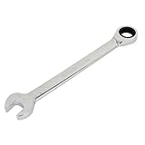 uxcell　コンビネーションレンチ　ラチェットコンビネーションスパナ　オープンボックスエンド　U字型　15mmリング　ハンドツール