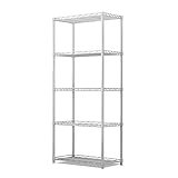 スチールラック メタルシェルフ 5段 幅56×奥行35×高さ160cm 耐荷重150KG 収納 防サビ