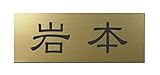 丸三タカギ 彫り込み済表札 アクリル APG2-G-1-1-岩本 【完成品】