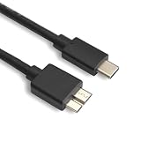 Akkerds USB Type C to Micro B 3.0 変換ケーブル USB C - Micro Bケーブル 5Gbps 高速データ転送 外付けhddケーブル 銀メッキコネクタ 3A急速充電 高耐久性 M-acbook（Pro）/HDD外付けハードドライブ/SSD ハードドライブ/S-eagate/C-amera 3など対応 0.5m 黒