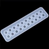ルボナリエ シリコンモールド 球体 20mm ビーズ用 20個 UVレジン対応 (ホワイト)