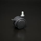 e-kanamono 双輪キャスター(軽荷重用) M8ボルトタイプ ストップ付 40mm