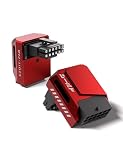 EZDIY-FAB シールド シリーズ PCIe 5.1アダプター 12VHPWR 12+4ピン 600W 90度直角アダプター GPU電源アダプター 12V-2x6 GPU対応 グラフィックボード用 RTX3090Ti,4070Ti,4080,4090に対応 標準タイプ 赤 - 1パック