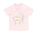 BabyChips おかめいんこ(名入れ半袖ベビーTシャツ) 80 ライトピンク