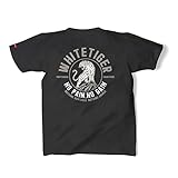 [モートガレージ] Tシャツ メンズ 半袖 厚手（ バックプリント・アメカジ・タイガー ）