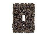 コーヒーライトスイッチカバーJava壁アートLatte Beans新しい