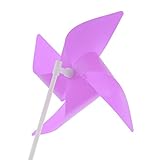 Fenteer 手芸　DIY風車キット　100枚入り　花風車　プラスチック製　おもちゃ　子ども　 - パープル