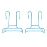 lukalook 2pcs乾燥雨靴ラックホルダープラスチック靴スタンドシェルフストレージオーガナイザー ブルー