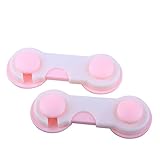 8pcsベビーピンクの接着剤の安全性引き出しロックラッチ戸棚