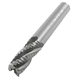 uxcell　荒研削エンドミル　切断直径　4フルート　HSS　 AL　12mm　機械　カッター　底部フライス